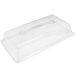 Two inch vented dome lid that perfectly fits a 1020 Tray.
